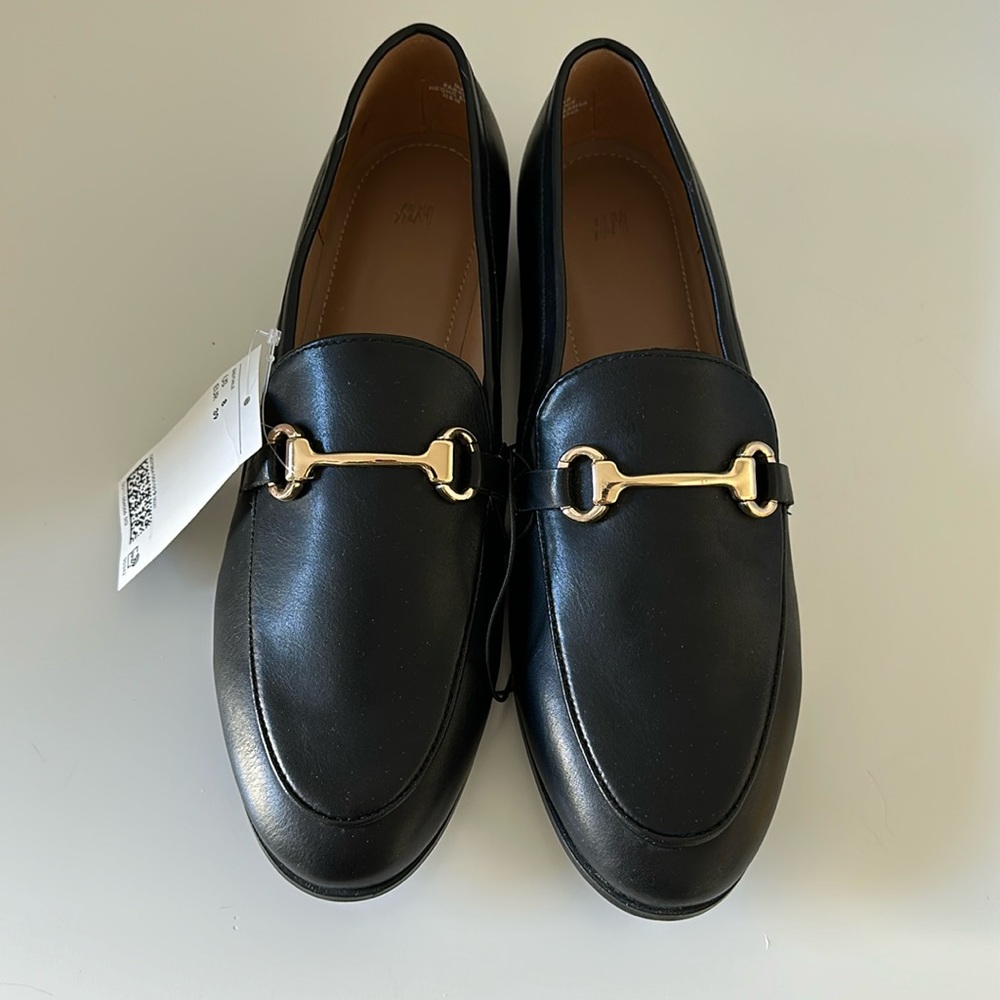 H&M Black Horsebit Loafers